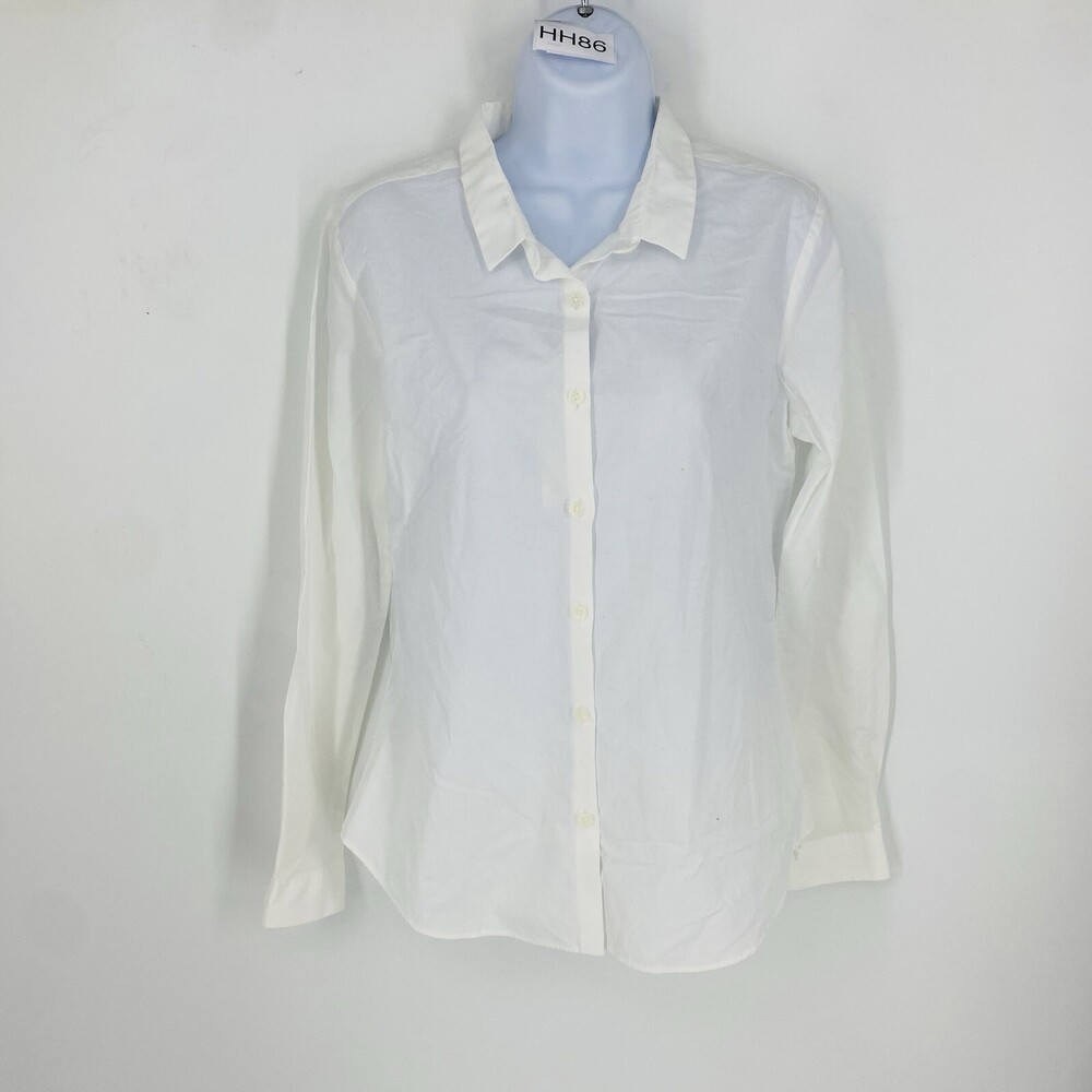 NWTs $158 The Blue Shirt Shop White Button Up Basic Collared Shirt Small *READ*